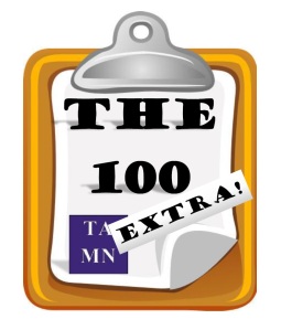 The 100 Extra logo